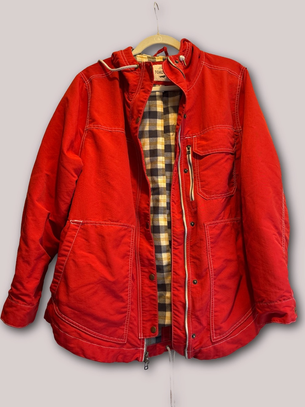 Toad&Co Red Women’s Forester Pass Parka VGUC XL